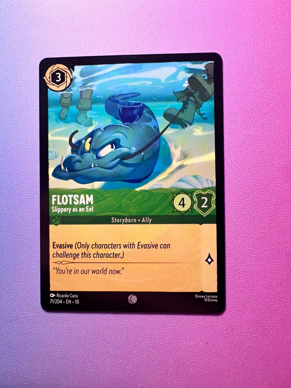 flotsam [little mermaid] - 71/204 (common) — lorcana: whispers in the well